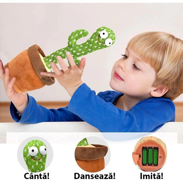 Jucarie Cactus din plus, dansator, vorbitor, inregistrare si repetare, lumini, 20 melodii [3]