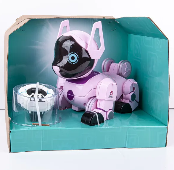 Jucarie interactiva, Robot Catel cu telecomanda control bratara inteligenta, Puppy Stunt Roll [5]