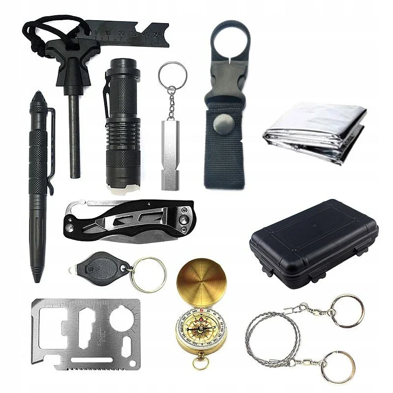 Kit multifunctional, 19 piese, excelent pentru drumetii, vanatoare, pescuit, camping [12]
