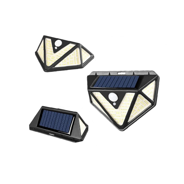 Lampa 166 LED cu panou solar si senzor de miscare, lumina puternica [6]