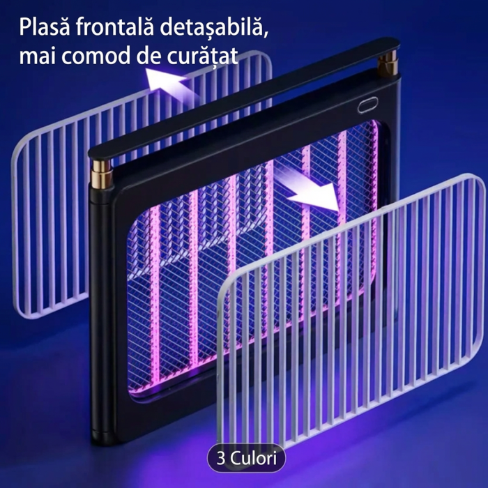 Lampa Anti Tantari UV Portabila 4000mAh, Incarcare Type-C, Silentioasa, Protectie IP54 [6]