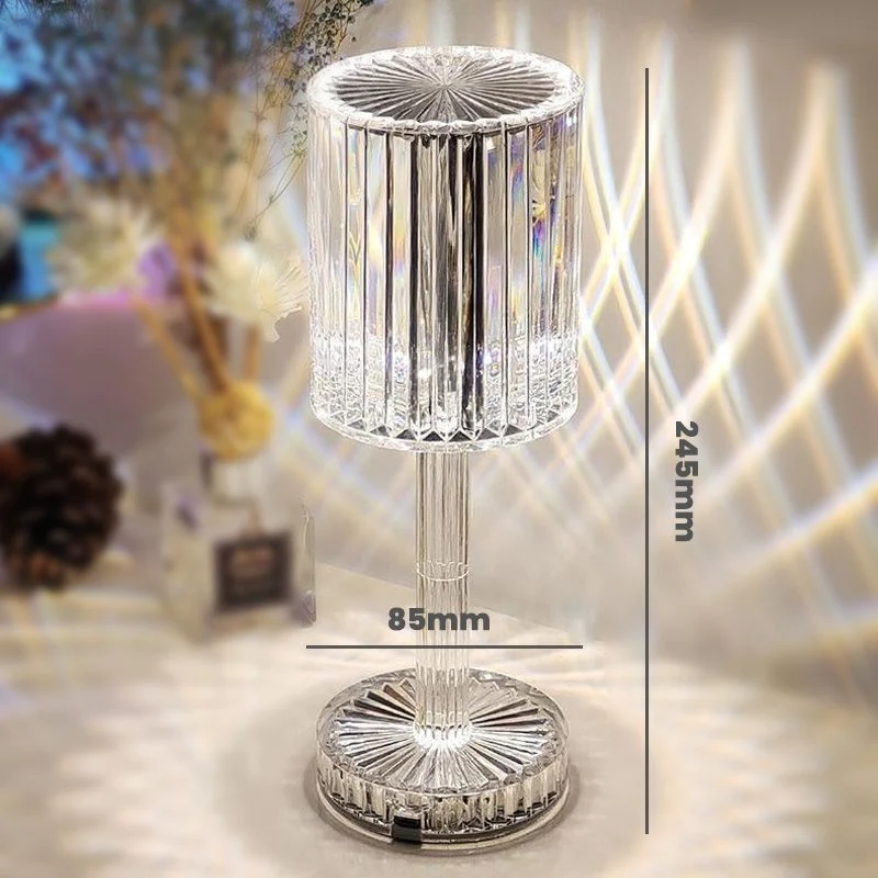 Lampa de masa wireless din cristal acrilic cu touch si incarcare prin usb [1]