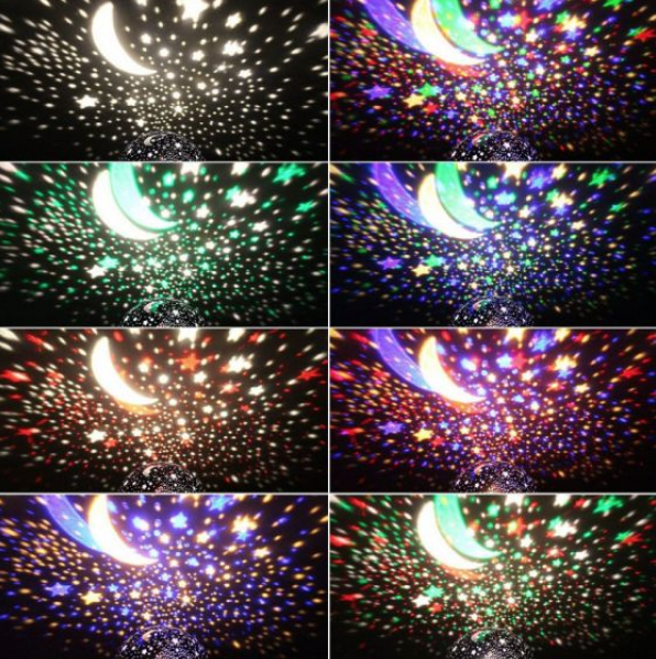 Lampa de veghe muzicala cu proiectie stele si luna, bluetooth [3]