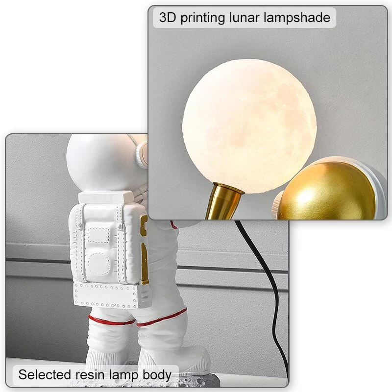 Lampa de Veghe pentru copii cu Veioza, Model astronaut, 41 x 20 cm [7]