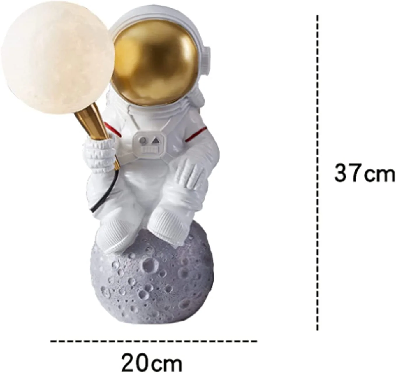 Lampa de Veghe pentru copii cu Veioza, Model astronaut, 41 x 20 cm [9]
