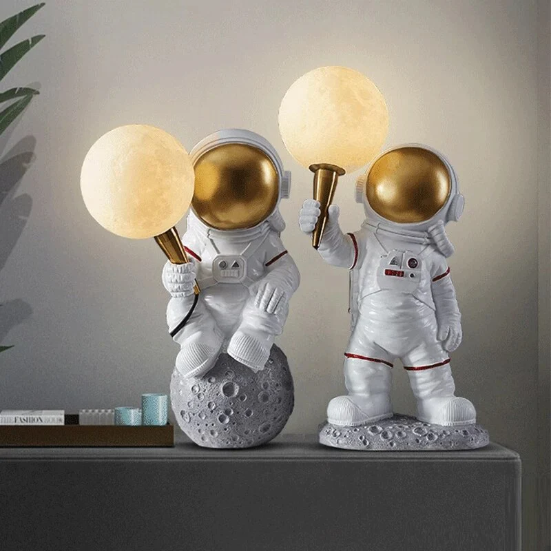 Lampa de Veghe pentru copii cu Veioza, Model astronaut, 41 x 20 cm [6]