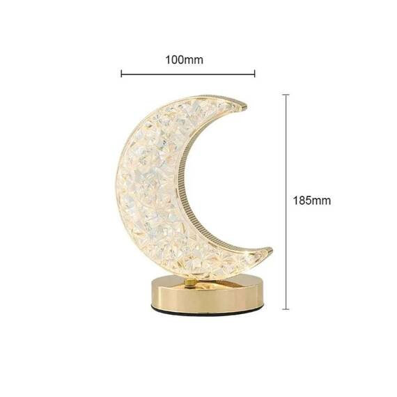 Lampa LED decorativa model Crystal Semiluna, alimentare USB [8]