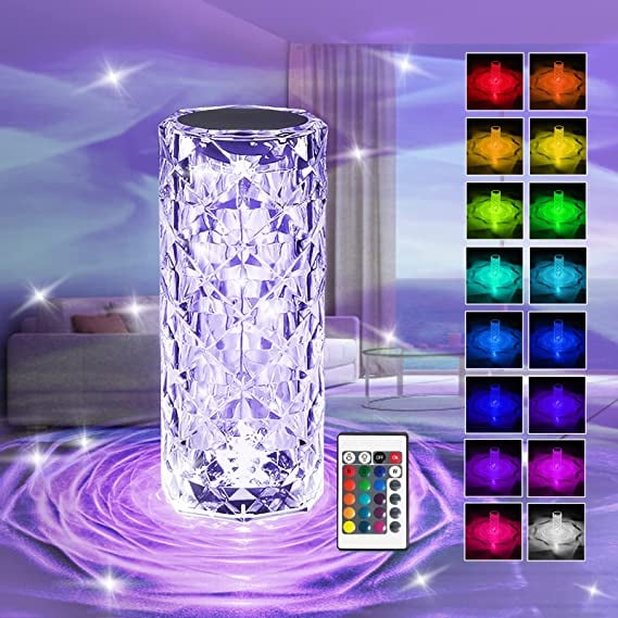 Lampa RGB Decorativa de masa cu Led, Crystal Touch [3]