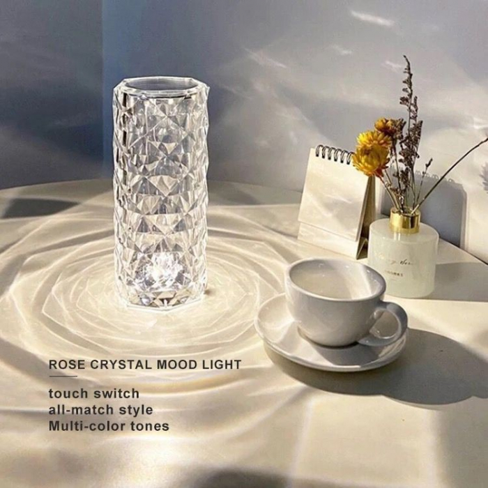 Lampa RGB Decorativa de masa cu Led, Crystal Touch [4]