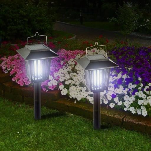 Lampa Solara Anti-Insecte 2 in 1 cu LED UV si Lumina Decorativa, 3 Tipuri de Montaj, IP44, Autonomie 8 ore [1]