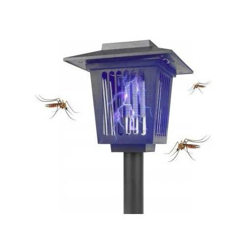Lampa Solara Anti-Insecte 2 in 1 cu LED UV si Lumina Decorativa, 3 Tipuri de Montaj, IP44, Autonomie 8 ore [2]