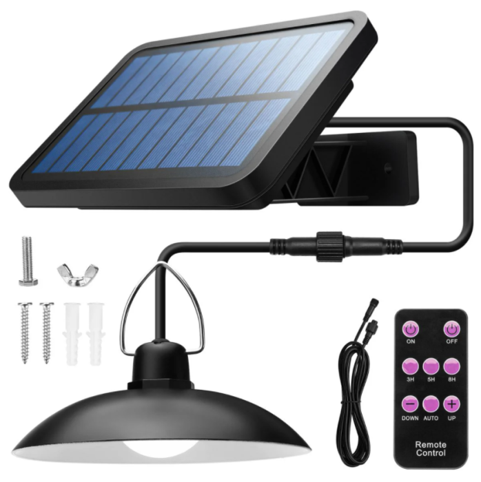 Lampa Solara cu Abajur si Telecomanda [1]