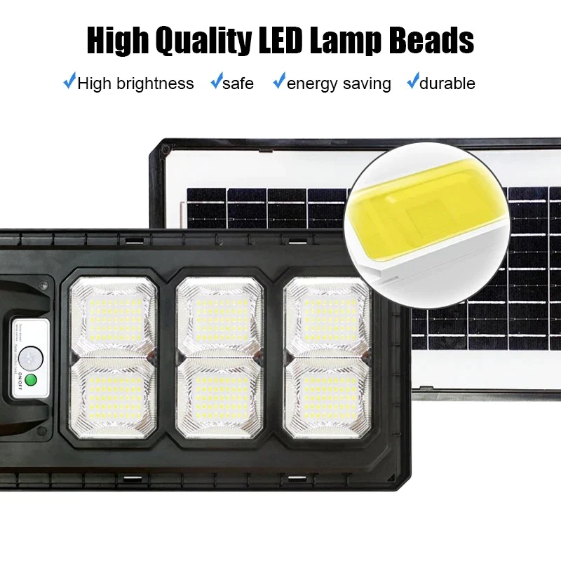 Lampa Solara Jortan 100W/150W/180W/200W/300W/400W cu Telecomanda si Picior Metalic [7]