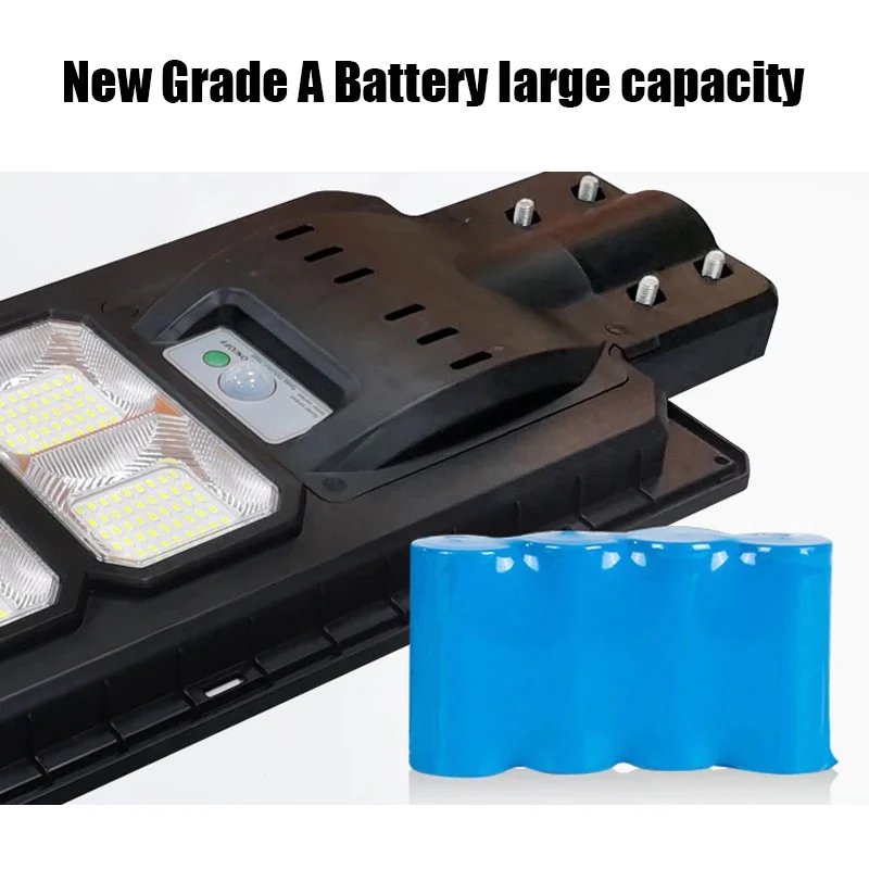 Lampa Solara Jortan 100W/150W/180W/200W/300W/400W cu Telecomanda si Picior Metalic [8]