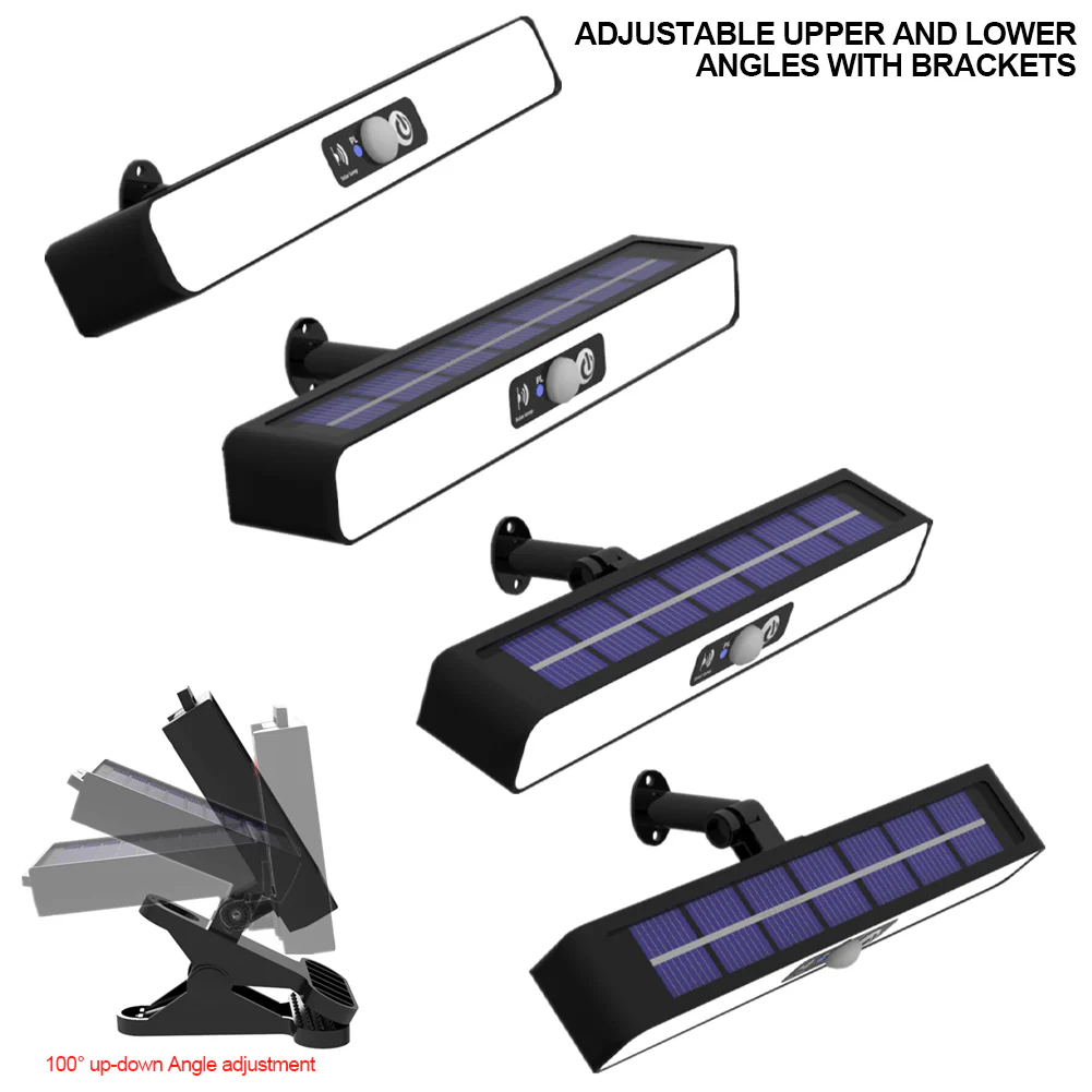 Lampa solara LED de exterior cu 3 moduri de prindere, Waterproof, senzor de miscare [4]