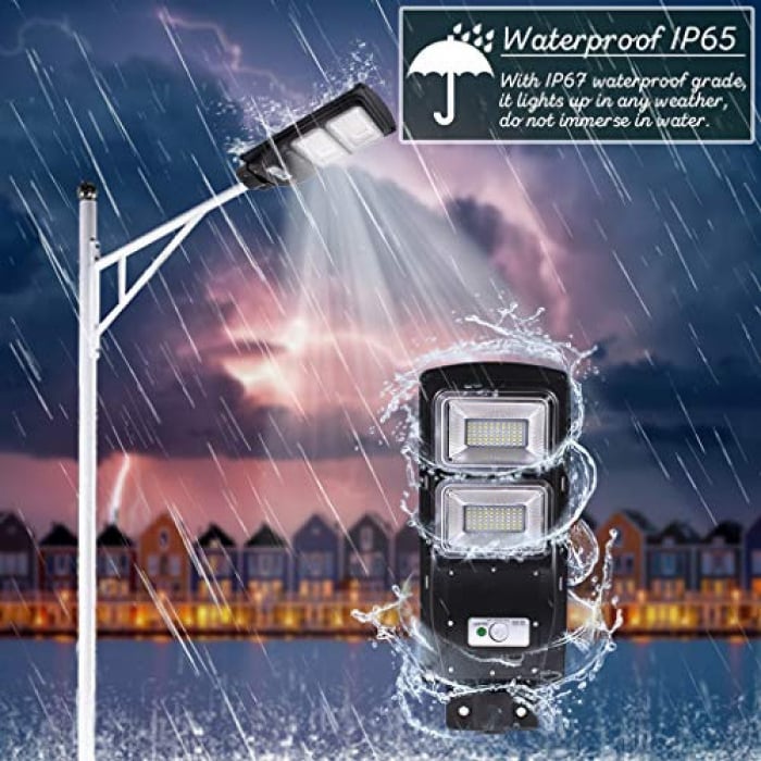 Lampa Stradala Solara cu Panou Fotovoltaic si Telecomanda 60W / 100W / 200W / 300W / 400W / 500W / 600W [4]