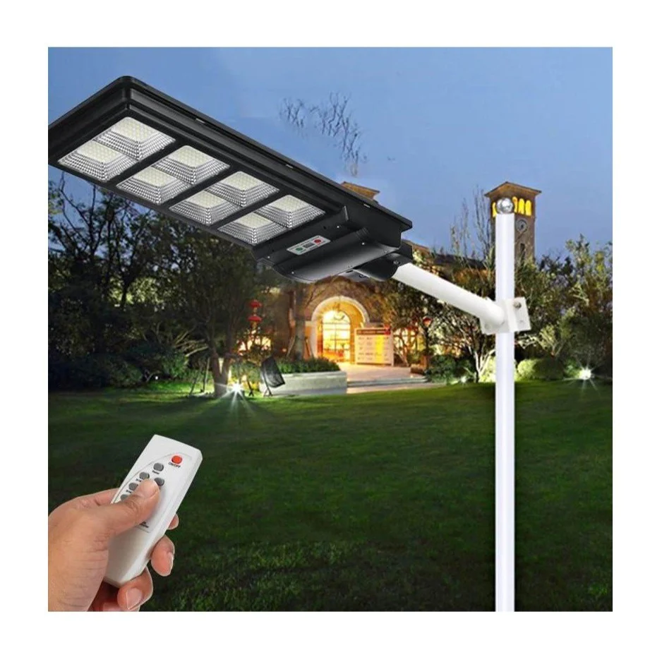 Lampa Stradala proiector Solar 200W cu Telecomanda si suport metalic [5]