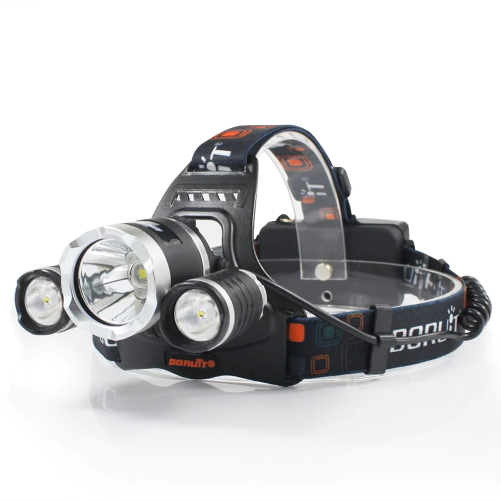 Lanterna frontala de cap cu 3 LED-uri Cree XML T6, 5000 lumeni [3]