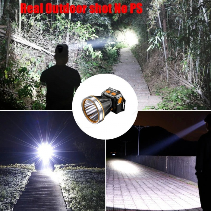 Lanterna LED profesionala, Senzor de miscare, 2 moduri, 10W, 4000mAh, 1200 lumeni, Functie Baterie Externa, Incarcare USB, [4]