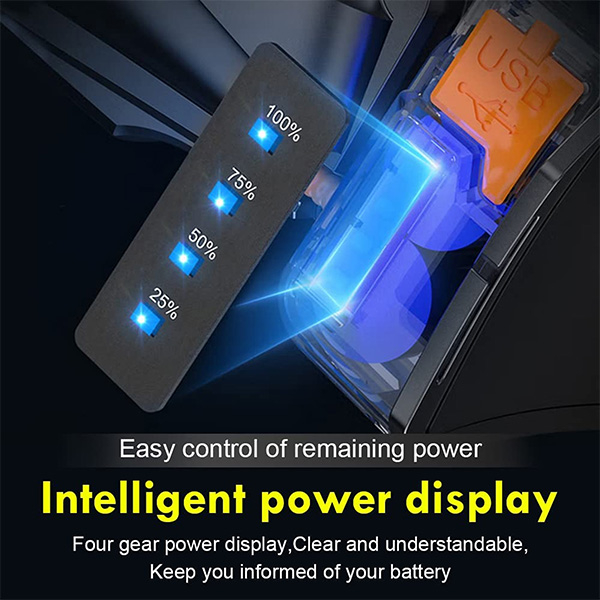 Lanterna LED profesionala, Senzor de miscare, 2 moduri, 10W, 4000mAh, 1200 lumeni, Functie Baterie Externa, Incarcare USB, [5]