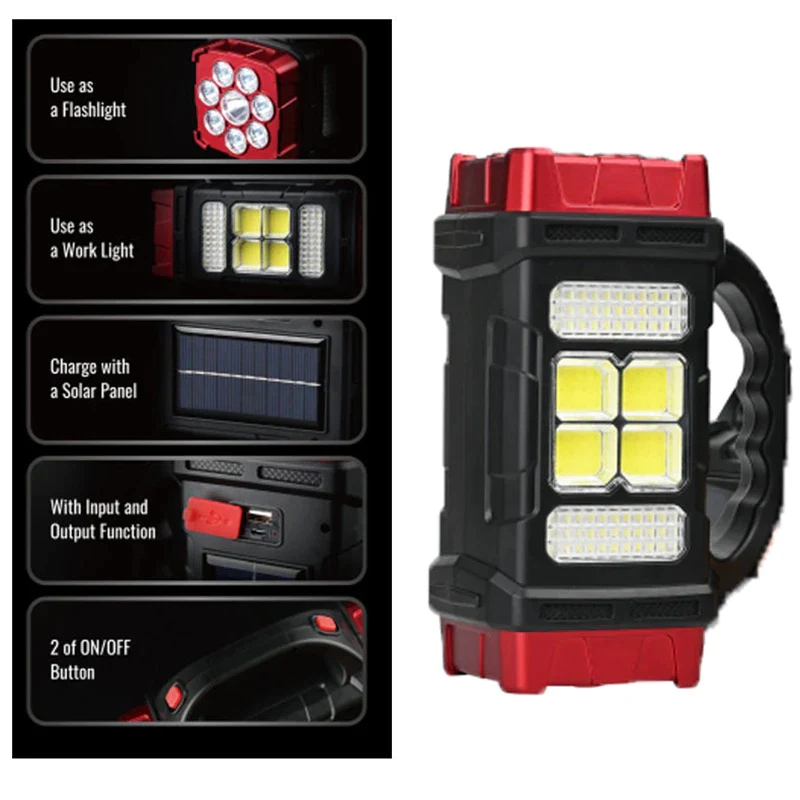 Lanterna solara led, 4 moduri de iluminare [8]