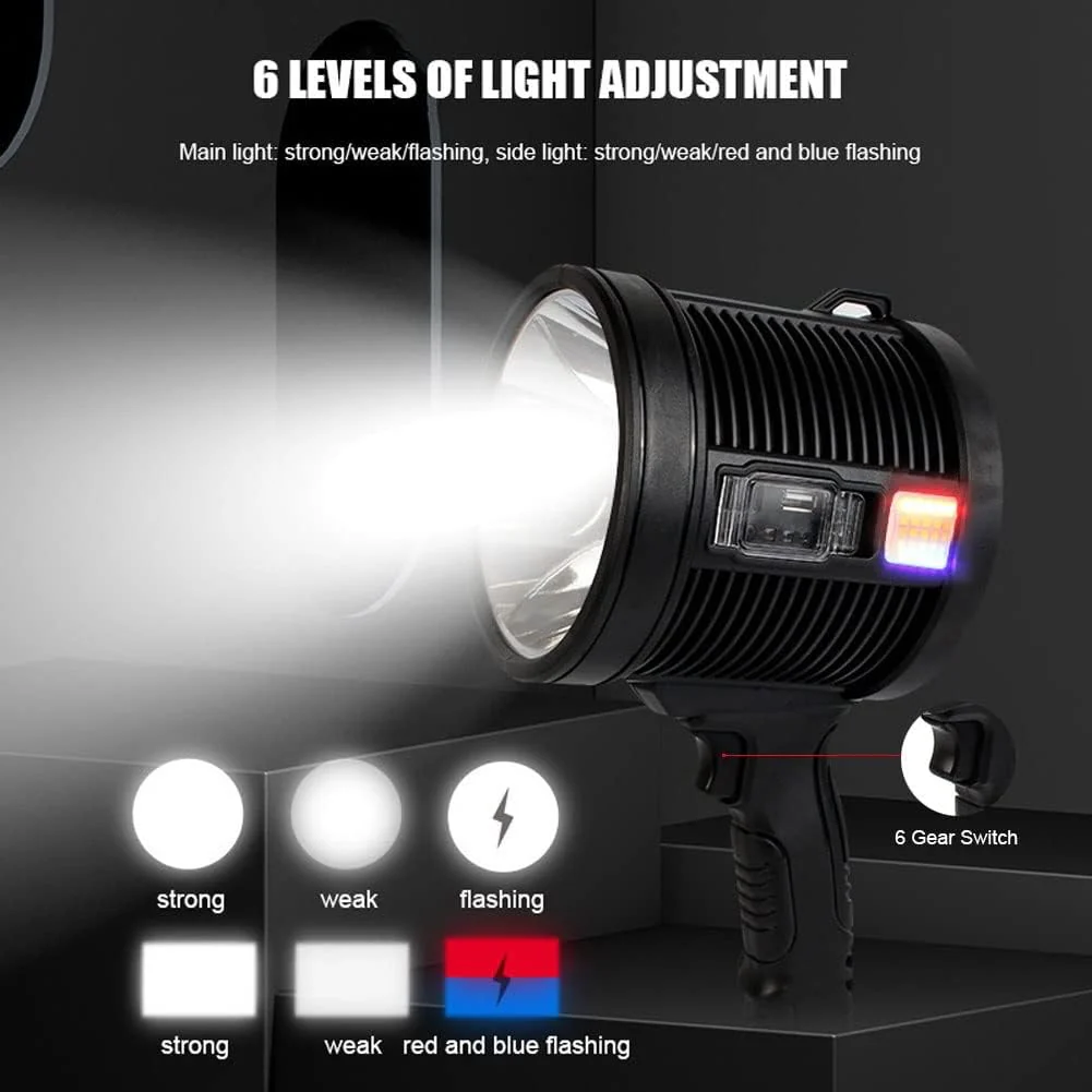 Lanterna solara Led, portabila, 6 moduri de lumina, 3 filtre de culoare [2]