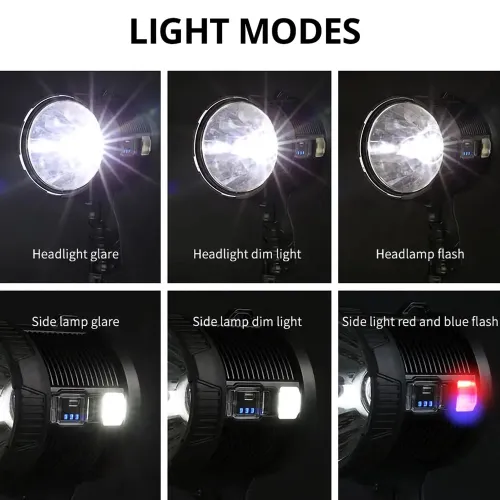 Lanterna solara Led, portabila, 6 moduri de lumina, 3 filtre de culoare [13]