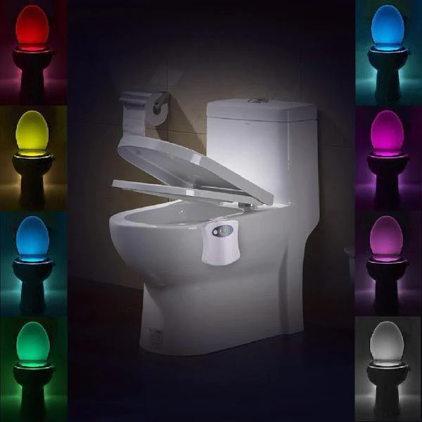 Led pentru vasul de toaleta cu senzor infrarosu de miscare si 8 lumini [2]