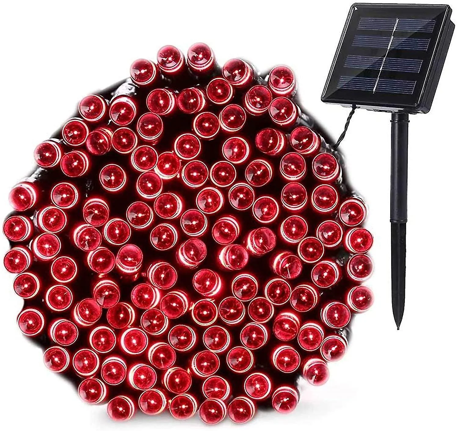 Lumini Led pentru Craciun cu Incarcare Solara pentru Exterior, Multicolor, Alb rece, Alb cald, Albastru [13]