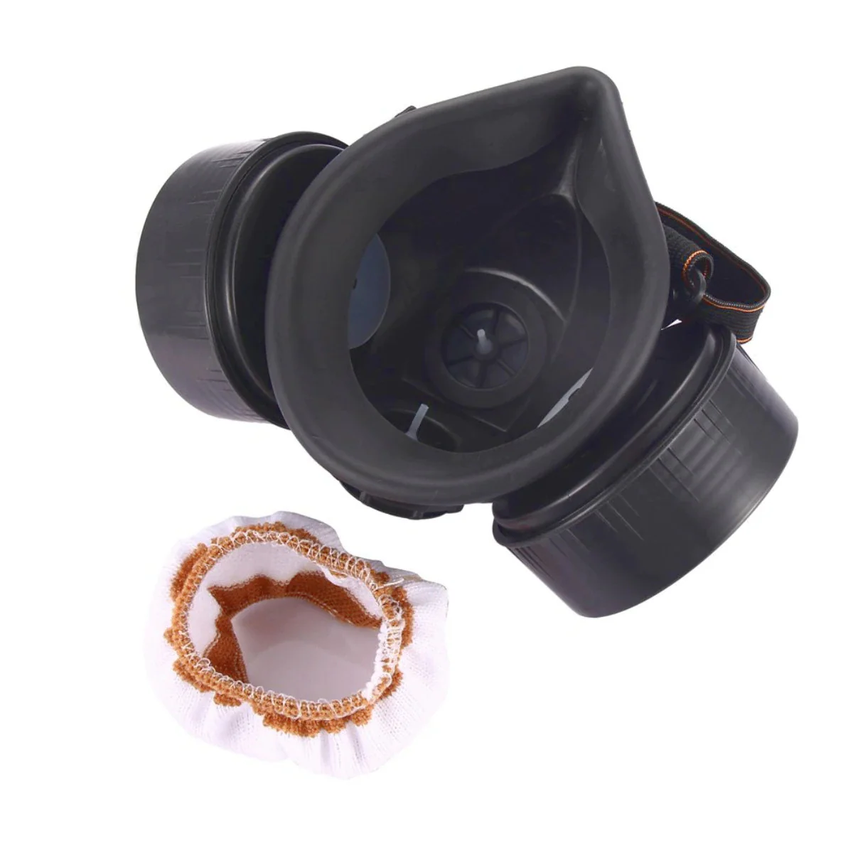 Masca de protectie, anti praf si vapori, anti-poluare, cu 2 filtre de carbon activ si ochelari [6]