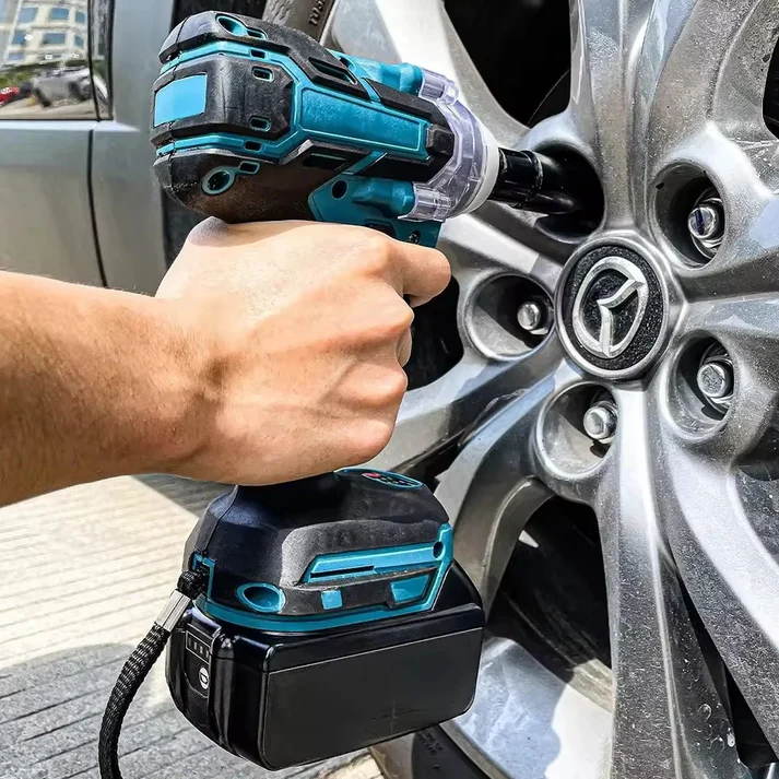 Masina de Insurubat cu Impact, 2 Acumulatori 48V, 550Nm, 43 de Accesorii, Cheie cu impact [3]