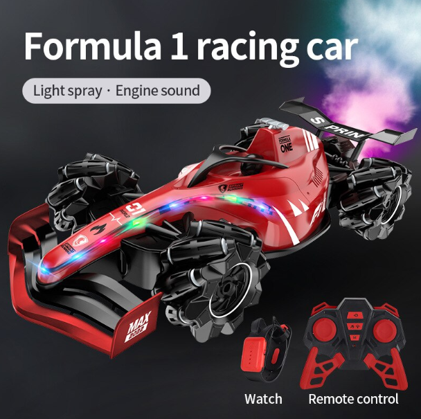 Masina de Jucarie cu Telecomanda F1 Din Plastic Andowl Q RC88 si spray abur [3]