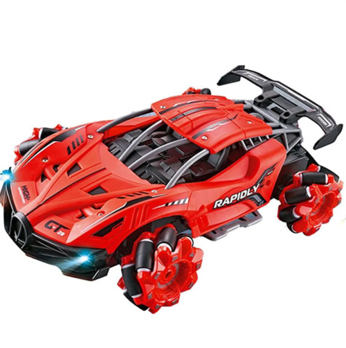 Masina de teren STUNT CAR cu telecomanda, 2.4g, Scara 1:12, Depasire obstacole, Scoate fum [7]