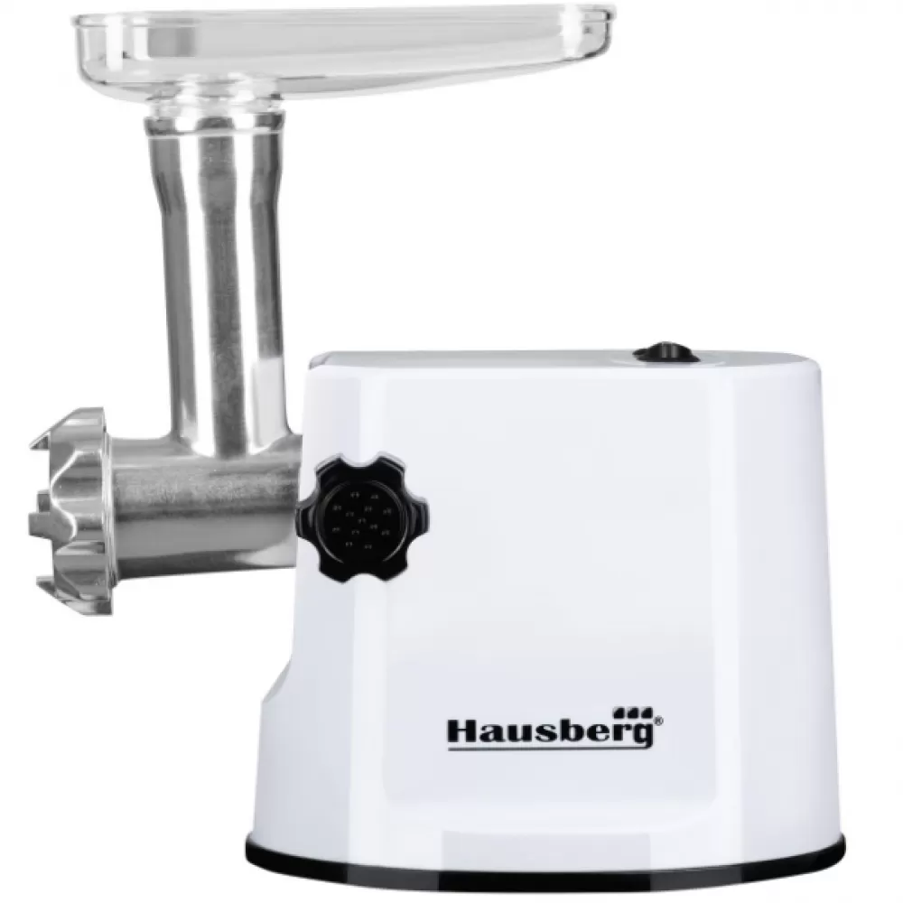 Masina de Tocat Carne Hausberg HB-3415AB, 1200W ,1Kg/min, Alb [3]