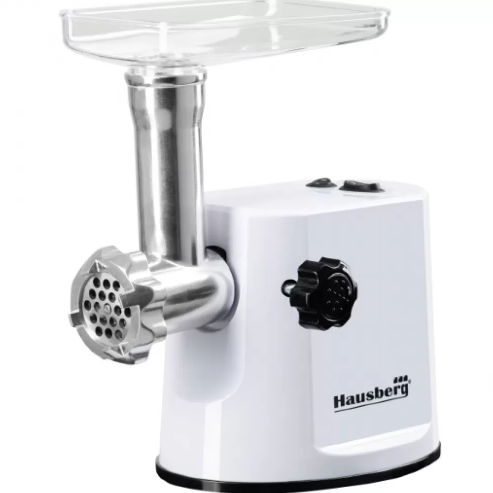 Masina de Tocat Carne Hausberg HB-3415AB, 1200W ,1Kg/min, Alb [1]