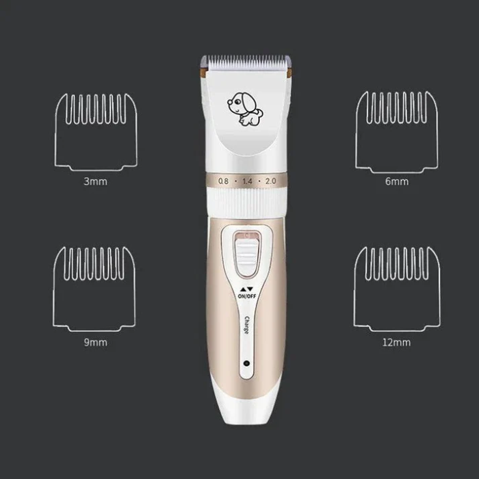 Masina de tuns caini, animale de companie, 5 in 1, Accesorii incluse, 4 Marimi, Foarfeca, cleste unghii, Acumulator inclus [9]