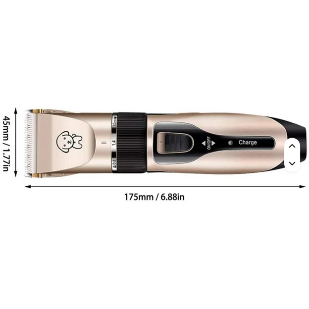 Masina de Tuns Caini si Pisici cu Acumulator, Reincarcabila USB, Accesorii, 4 Capete Reglabile, Foarfeca, Pieptan, Cleste unghii [8]