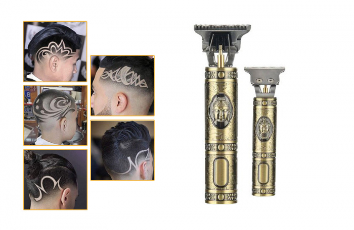 Masina de Tuns pentru Par si Barba, Incarcare USB, Autonomie 120 min, 3 adaptoare [7]