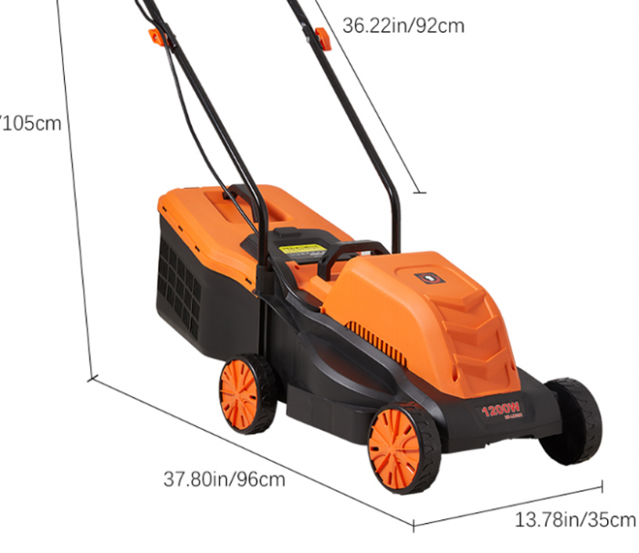 Masina de tuns iarba electrica 1200W, Lama 32cm, Cos colectare 30L [9]