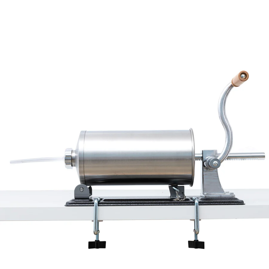 Masina de umplut carnati, 6.5 Kg Capacitate, + 5 Palnii Incluse, orizontal, material inox [2]
