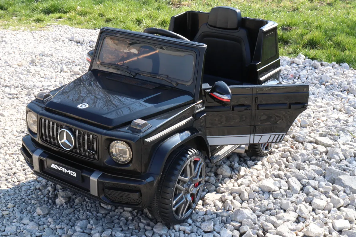 Mașină Electrică Pentru Copii Mercedes G Class, AT68, Negru, Baterie 12V, Telecomandă 2,4 GHz [7]