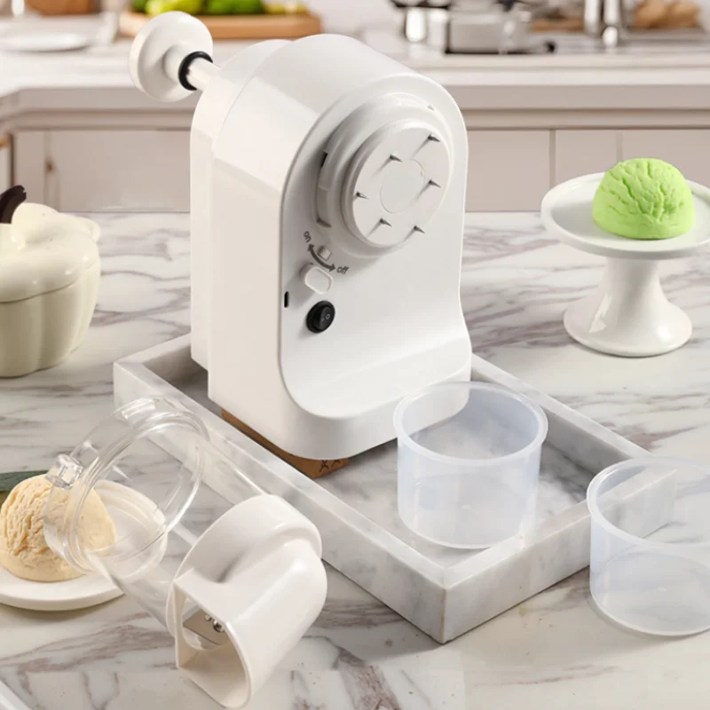 Masina Electrica pentru Gheata Rasa USB 20W – Aparat Zdrobit Gheata cu Lame din Otel Inoxidabil, Set cu 2 Cupe si Tava Colectare [4]