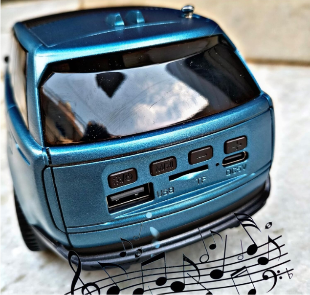Masinuta Boxa Portabila Stil Range R, Incarcare Solara/USB, 10W, Bluetooth, Radio FM, Antena, MP3, card SD, Varianta MARE [4]