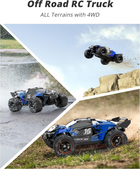 Masinuta cu Telecomanda 2WD, de Off-Road, Lumini, Scara 1:14, cu baterii AA [2]