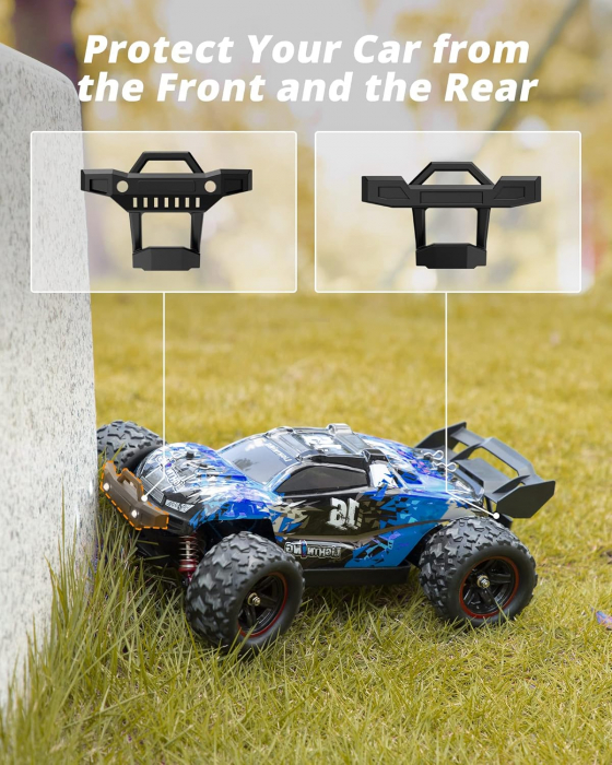 Masinuta cu Telecomanda 2WD, de Off-Road, Lumini, Scara 1:14, cu baterii AA [4]