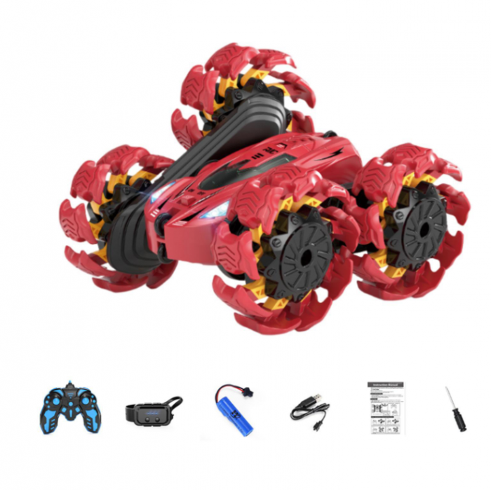 Masinuta cu telecomanda si control prin gesturi, 4WD, Viraje la 360 grade [5]