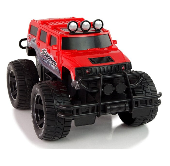 Masinuta cu telecomanda tip Jeep cu roti inalte, 3+ ani, Negru/Rosu [2]