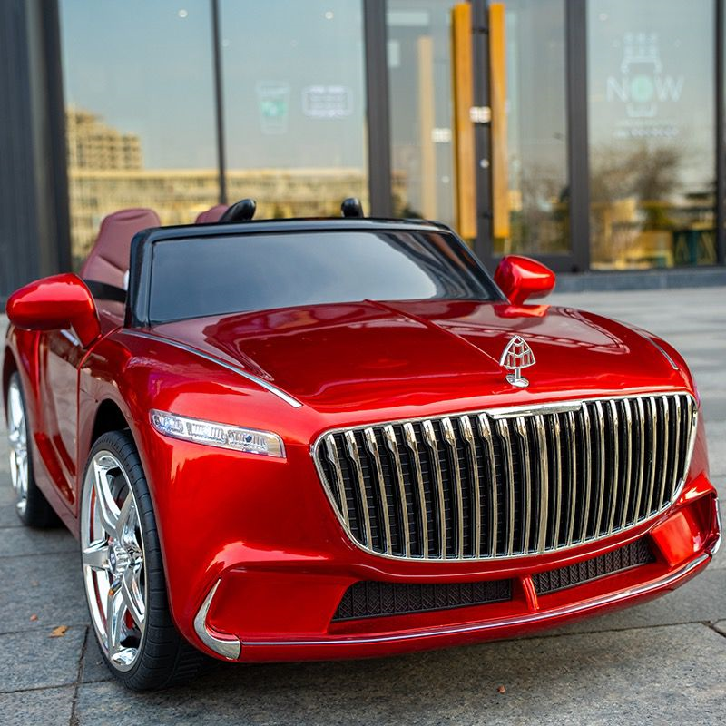 Masinuta Electrica, AT 8899, 12W, cu Roti din Cauciuc, Mercedes Maybach Rosie [3]