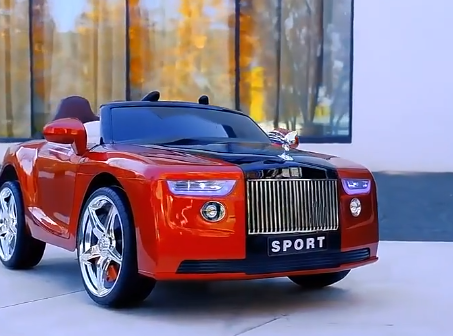 Masinuta Electrica Rolls-Royce pentru copii cu Telecomanda, 2 Motoare, Lumini si Sunete [8]