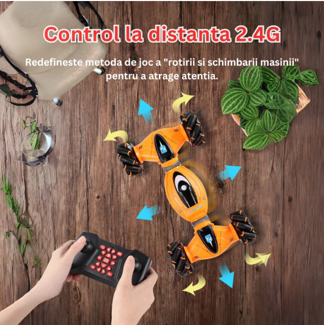 Masinuta pentru copii controlabila prin gesturi si telecomanda, cu efecte de muzica si lumini [4]